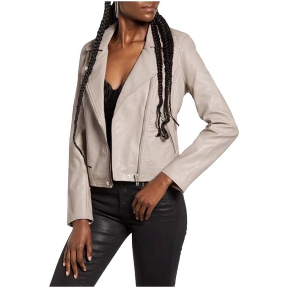 Blank NYC | Women’s Vegan Leather Full Zip Moto Jacket Size Large NWT - Picture 1 of 7